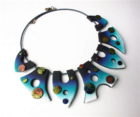 Otherworldly Polymer Clay Necklace Original Design by Silvia - Etsy