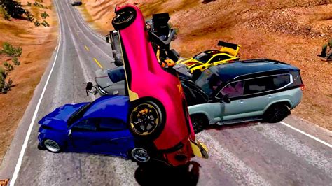 Shocking Road Accident in BeamNG Drive! (Realistic Crashes) - YouTube