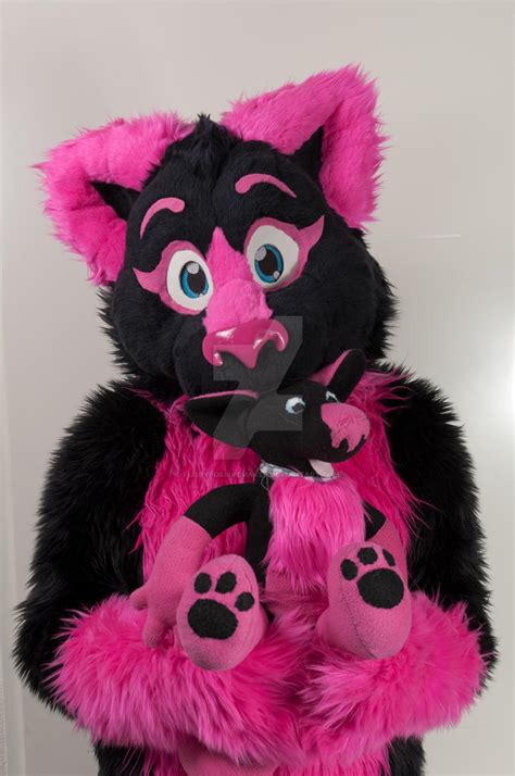 Pinky with her Pinky Plush by FurryFursuitMaker on DeviantArt