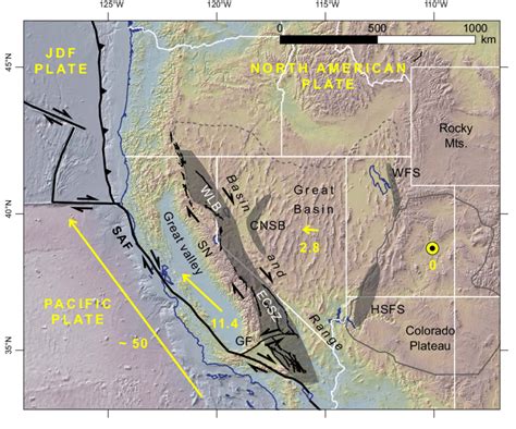 Nevada Fault Map