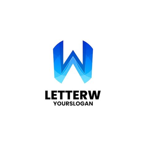 Premium Vector | Colorful letter w logo design