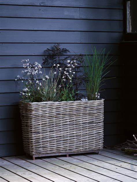 Rattan Planter | Rattan planter, Rattan planters, Planters outdoor