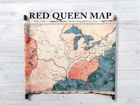 RED QUEEN MAP, Map of Red Queen's Kingdom of Norta, Glass Sword, King's ...