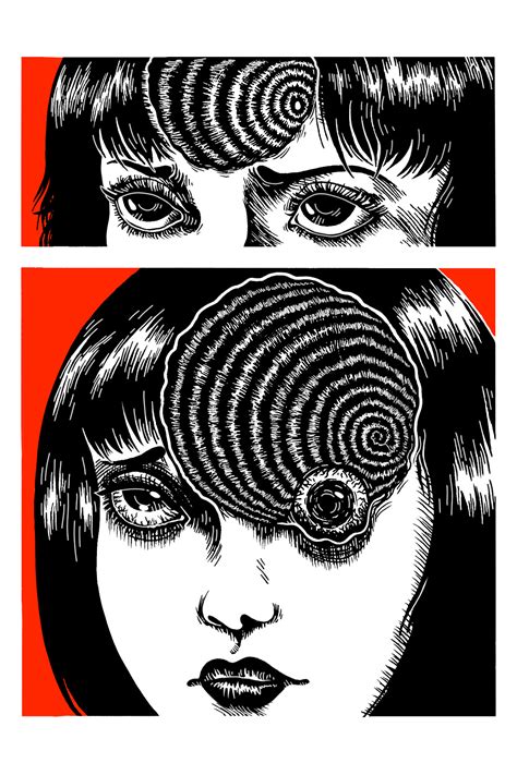 Junji Ito Uzumaki Manga Panel Design Photographic Print | ubicaciondepersonas.cdmx.gob.mx