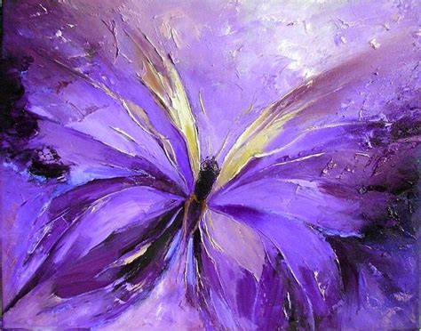 Purple Abstract Butterfly Paintings | Butterfly blue, Abstract, art ...