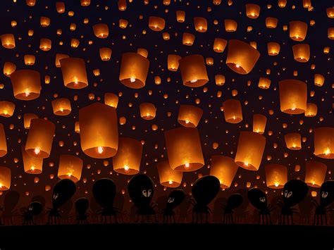 Sky Lanterns | Sky lanterns, Lantern wallpaper, Tangled lanterns