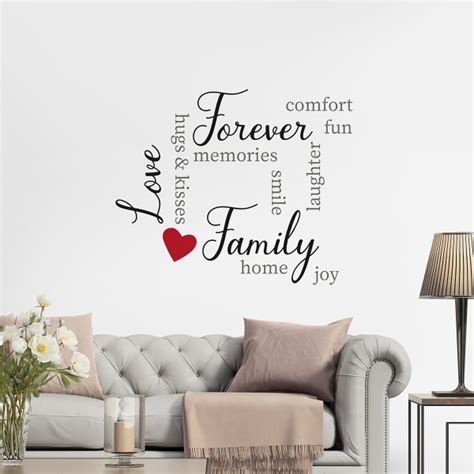 Family Wall Quote - Home D cor Line Wall Decals