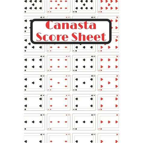 Canasta Score Sheets : Canasta Score Book - Scorebook of 120 Score ...