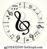 280 Music Note With Different Music Symbols Clip Art | Royalty Free - GoGraph