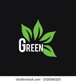 Green Leaf Logo Stock Vector (Royalty Free) 1018560103 | Shutterstock