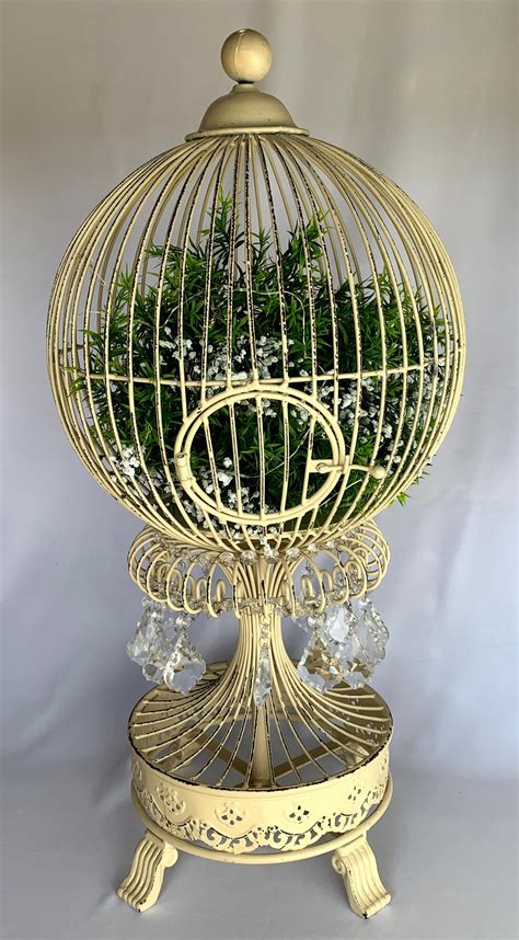 Bird Cage with Acrylic Crystals – One Stop Party Rentals