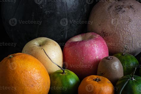 Fruits in black background 5073905 Stock Photo at Vecteezy