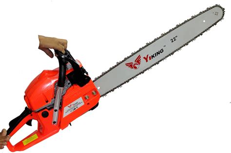 Digital Craft Professional Wood Cutter Saw Gasoline Fuel 58CC Chainsaw, Heavy Duty Chainsaw with ...