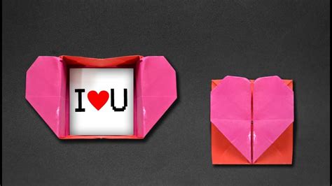 Origami Heart Box Steps