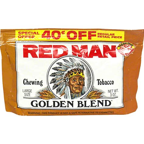 Red Man Chewing Tobacco, Golden Blend, Large Size | Chewing Tobacco | Ross Granville Market