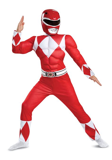 Fantasia infantil de Power Rangers , Ranger Vermelho- Boys Red Ranger ...