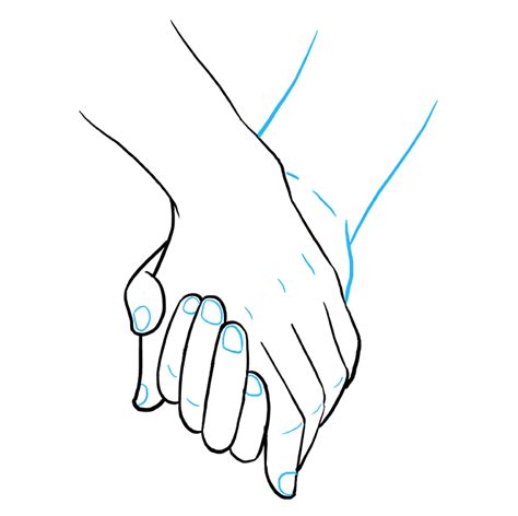 How to Draw Holding Hands - Really Easy Drawing Tutorial Holding Hands ...