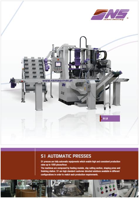 NS Automatic Ceramic Presses: General Catalogue