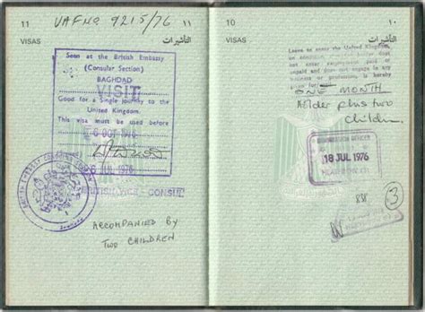 Iraq Diplomatic Passport 1976 - Ahmed Hassan al-Bakr Presidency • Passport-collector.com