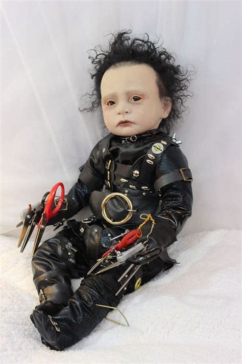 Amazing Edward Scissorhands Johnny Depp Reborn Doll By Orange Grove Nursery | Creepy baby dolls ...