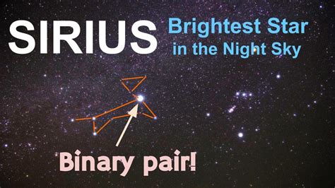 Sirius: Brightest Star In The Night Sky - YouTube