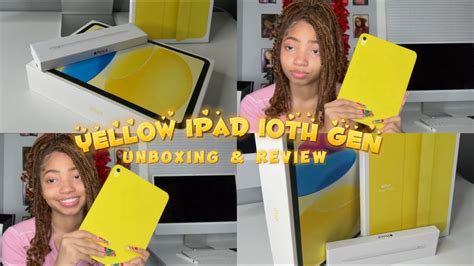 YELLOW 10TH GEN IPAD + accessories | unboxing & review + ASMR - YouTube