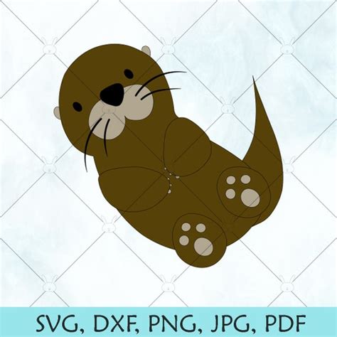 Otter SVG / Baby Otter SVG / Otter Silhouette / Otter Vector / - Etsy