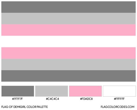 Demigirl flag color codes