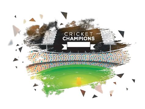 Cricket Stadium Background With Abstract Effects Light Competitive Winner Vector, Light ...
