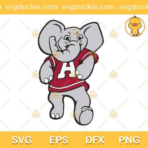 Alabama Elephant SVG PNG DXF EPS