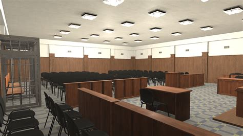 Games courtroom - interior 3D model - TurboSquid 1416274