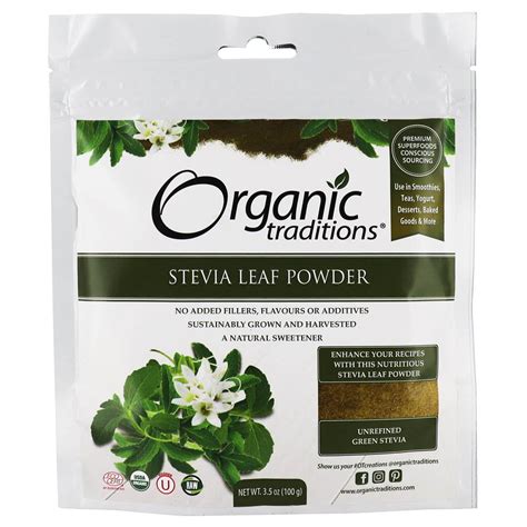 Organic Traditions - Stevia Leaf Powder - 3.5 oz. - Walmart.com