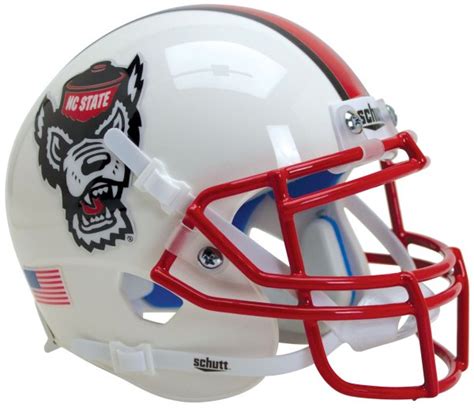 North Carolina State Wolfpack Full XP Replica Football Helmet Schutt ...