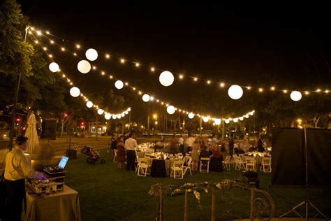 Chase Palm Park - String Lighting with Paper Lanterns - Bella Vista Designs