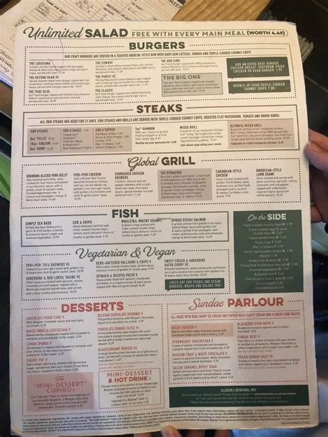 Harvester Menu with Prices UK [Updated October 2023]