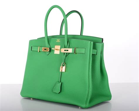 New Color Hermes Birkin Bag 35CM BAMBOU GREEN GOLD HARDWARE | Hermes bag birkin, Hermes birkin ...