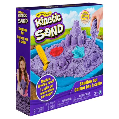 Spin Master - Kinetic Sand Kinetic Sand, Sandbox Playset With 1lb Of ...