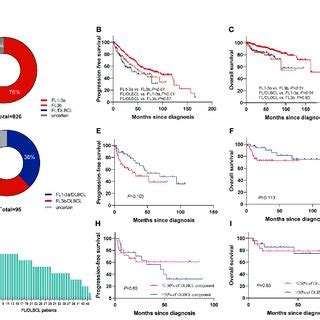 Survival based on histological grade of FL. (A) Pie chart showing the ...