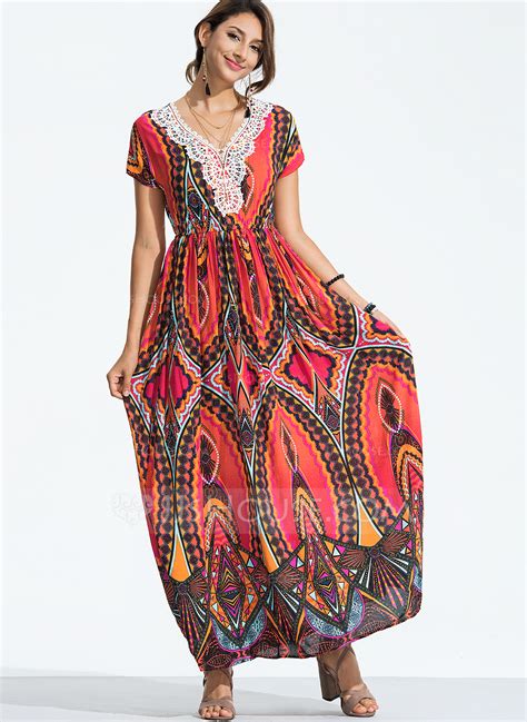 Polyester With Print Maxi Dress (199173855) - Fashion Dresses - JJ's House