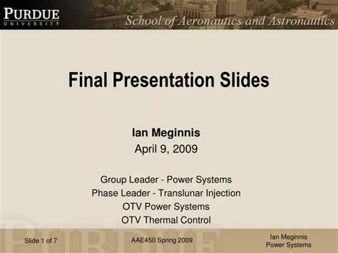 PPT - Final Presentation Slides PowerPoint Presentation, free download - ID:4568367