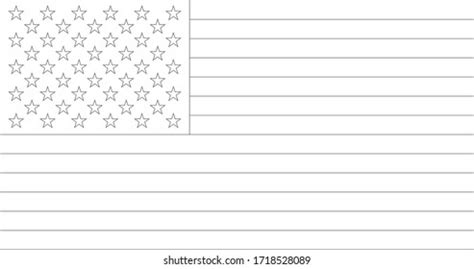 American Flag Coloring Page