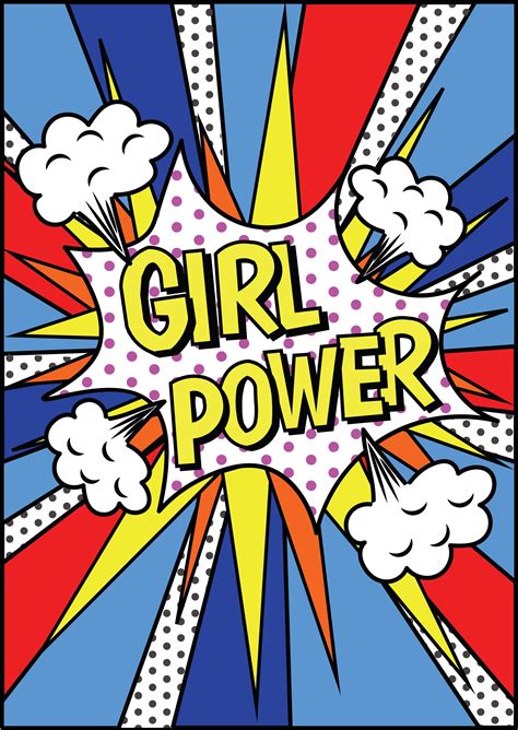 Poster Girl Power - Pop Art | Pop art comic, Pop art posters, Pop art drawing