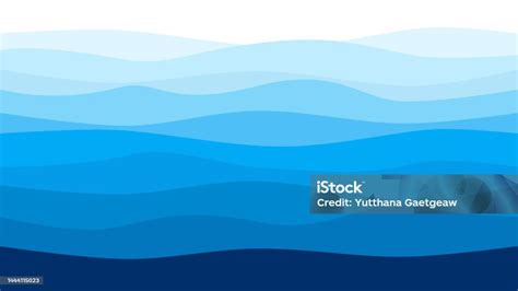 Blue Water Wave Lines Pattern Background Banner Vector Stock Illustration - Download Image Now ...