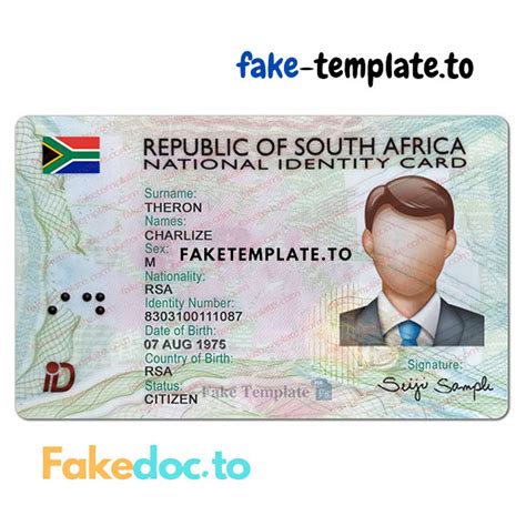 South African ID Card Template – FakeTemplate.cc