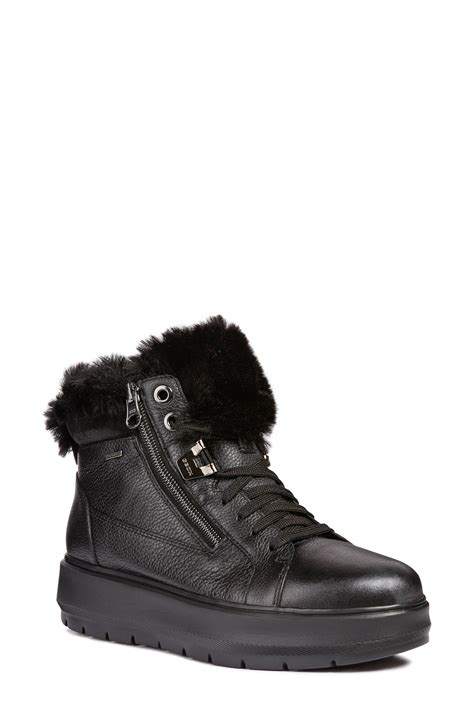 Geox Fur D Kaula B Abx Women's Mid Boots In Black - Lyst