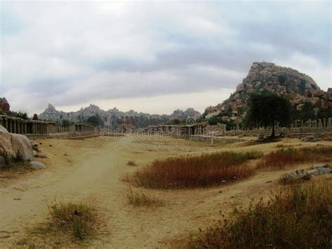 The Ruins of Hampi / World Heritage Site Stock Photo - Image of monkey ...