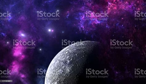 Planets And Galaxy Science Fiction Wallpaper Beauty Of Deep Space Stock Photo - Download Image ...