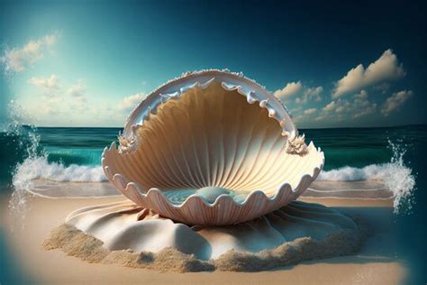 Giant Clam Shell Open