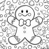 Gingerbread Man With Colorful Sprinkles Coloring Page  Pagescom sketch template