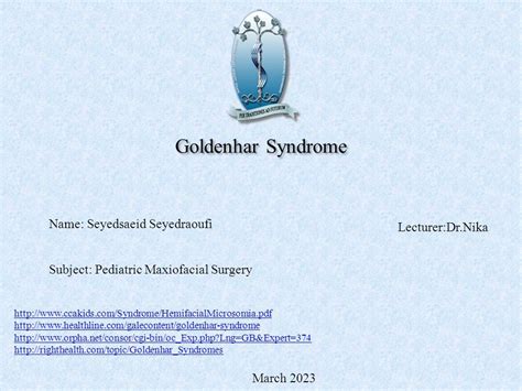 Goldenhar Syndrome - ppt download